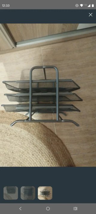 Organizador de escritorio metálico 3 niveles