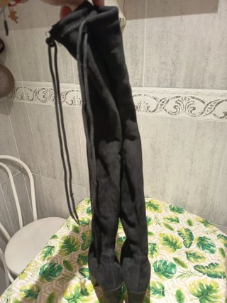 Botas altas de plataforma negras