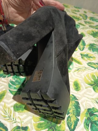 Botas altas de plataforma negras
