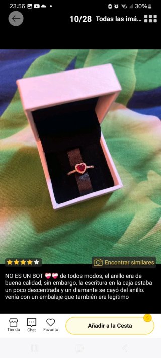 Anillo Pandora Réplica Exacta