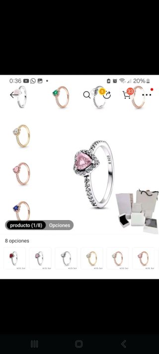 Anillo Pandora Réplica Exacta