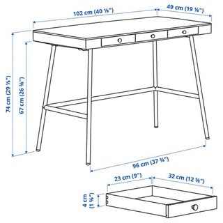 Escritorio LILLÅSEN IKEA Bambú - Vuelta al cole