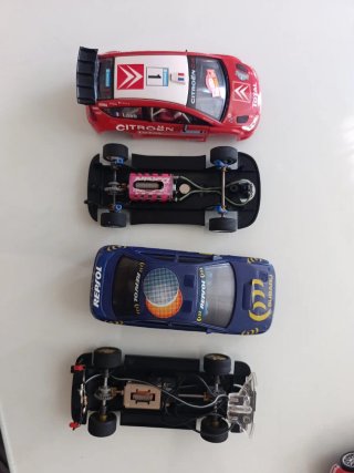 Coche Ninco C4 y Subaru Scalextric