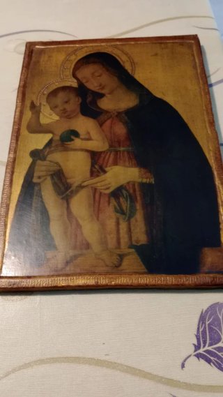 Dipinto su legno copia di Piermatteo d'Amelio