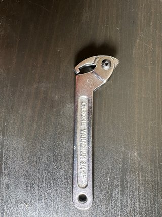 Llave Ajustable Amortiguador Moto Cromada