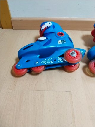 Patines Decathlon Talla 30-32 Azul/Rojo