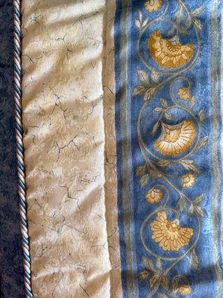 Edredón Beige y Azul de Reig Martí