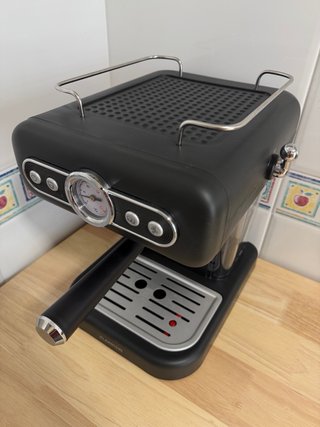 Cafetera Espresso Klarstein Retro Negra