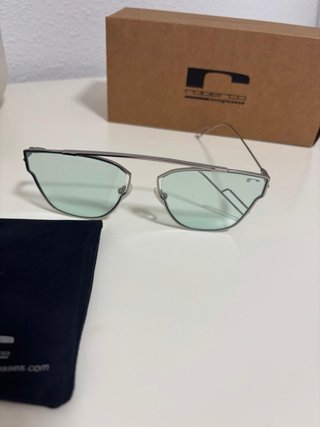 Gafas Roberto Sunglasses plateadas y verdes
