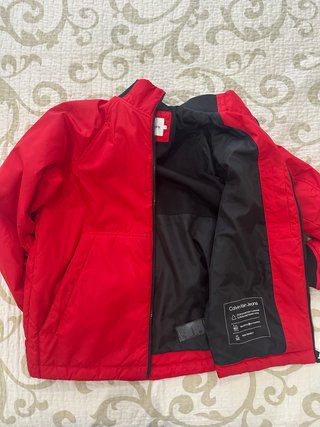 Chaqueta Bomber Calvin Klein Roja Negra