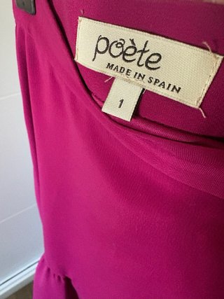 Vestido Poete Magenta Talla XS