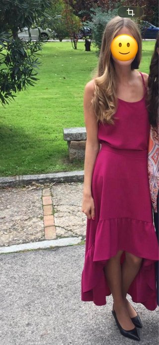 Vestido Poete Magenta Talla XS