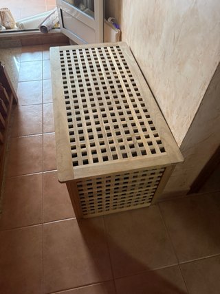 Mesa de almacenaje de madera Ikea