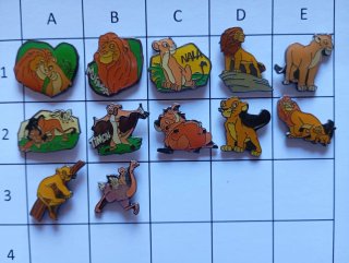AA555 Lote de pins El Rey León