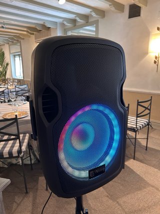 Altavoz Wiibo con micrófono y luces LED