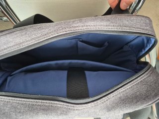 Mochila gris para portátil Marca Dustin