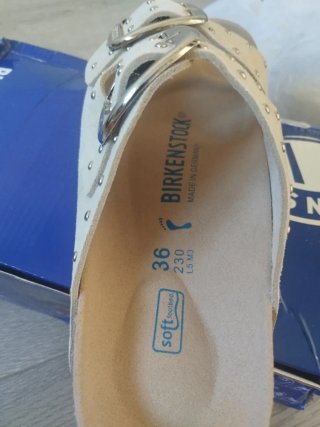 Sandalias Birkenstock tachas beige talla 36