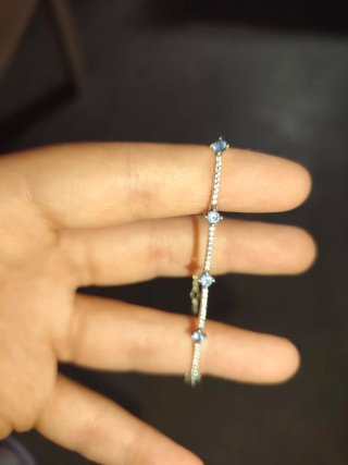 Pulsera Pandora Plata con Piedras Azules