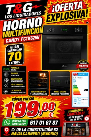 Horno Multifunción Candy FCTK626N