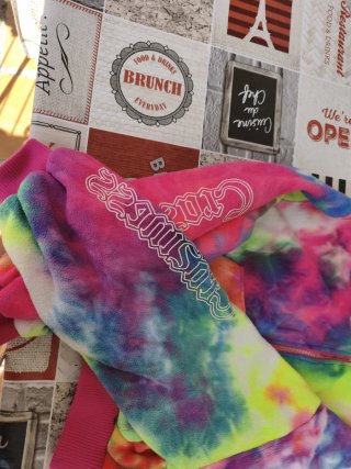 Giacchetta per bambini multicolore tie-dye