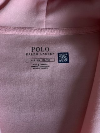 Sudadera Polo Ralph Lauren Rosa Con Cremallera