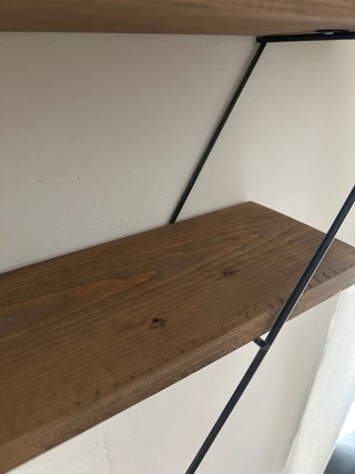 Estantería Rombo Madera y Metal
