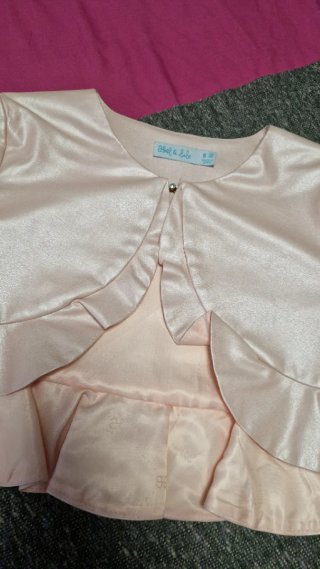 Vestido rosa empolvado con torera abel y Lula 8