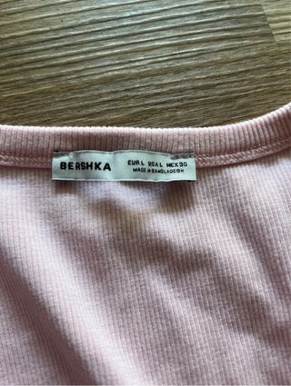 Canottiere Bershka grigio e rosa