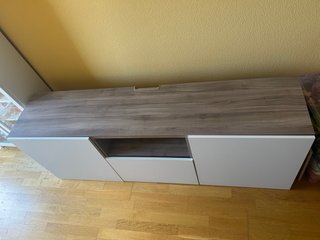 Mueble salón Besta Ikea madera