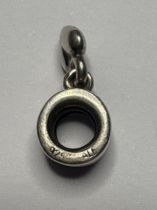 Charm colgante pandora de corazon, plata, original
