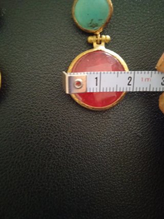 Pendientes Joya Turquesa y Roja