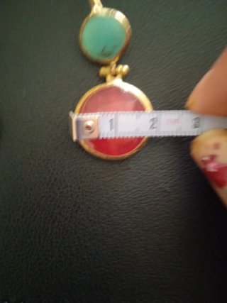Pendientes Joya Turquesa y Roja