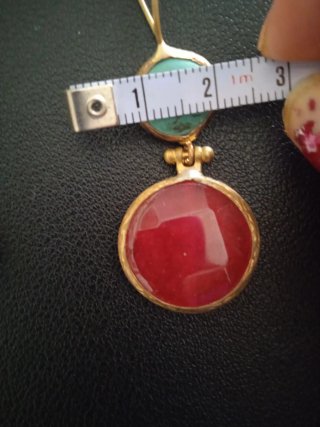 Pendientes Joya Turquesa y Roja