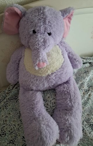 Peluche Elefante Lilás Grande