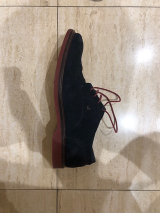 Zapatos Martinelli Ante Azul Marino
