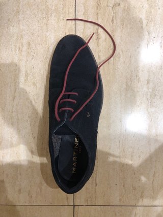 Zapatos Martinelli Ante Azul Marino