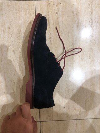 Zapatos Martinelli Ante Azul Marino