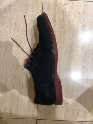 Zapatos Martinelli Ante Azul Marino