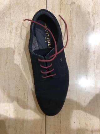 Zapatos Martinelli Ante Azul Marino