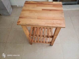 Carro auxiliar cocina madera