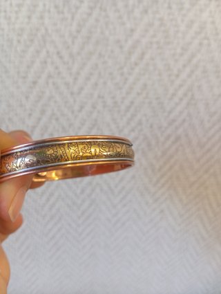 Pulsera Cobre Imantada - Diseño Floral