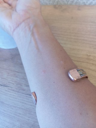 Pulsera Cobre Imantada - Diseño Floral