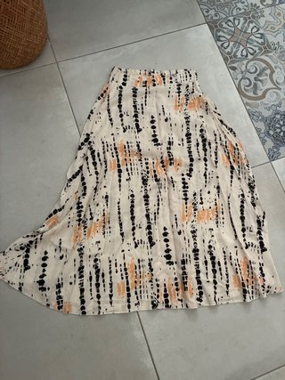 Falda larga estampada talla S