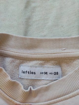 Sudadera rosa palo Lefties Talla M