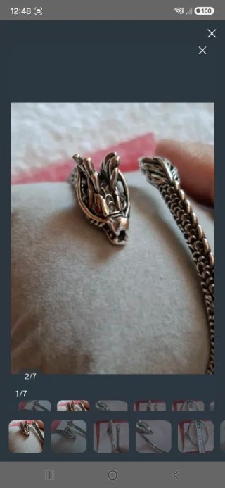 Pulsera Dragón Plata Ajustable