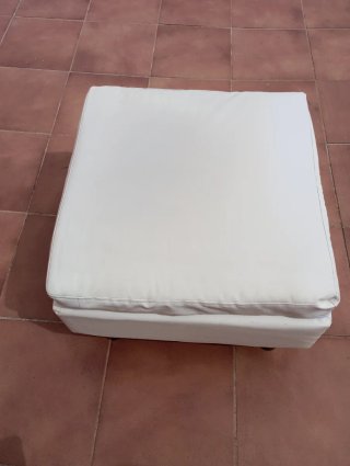 Divano in pelle bianca