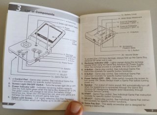 Manuale Istruzioni Originale Game Boy Advance SP