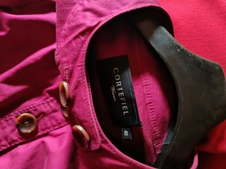 Chaqueta Cortefiel talla 40 color frambuesa/fucsia