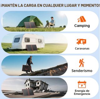 Panel Solar Portátil Dokio 100W