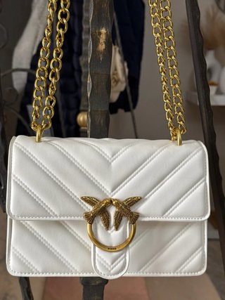 Borsa Pinko con tracolla a catena oro nuova